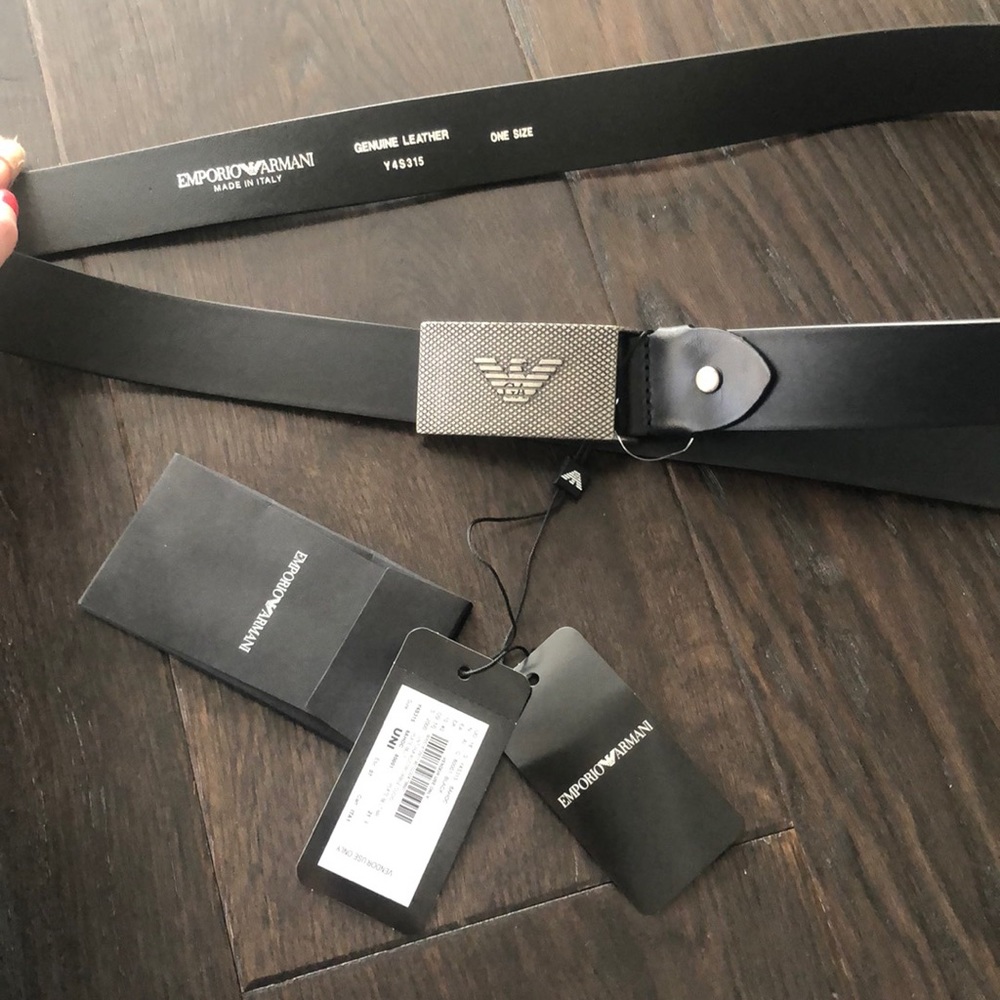 BNWT EMPORIO Armani leather belt. Made in Italy